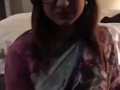 Indian Girl Plays With A Huge Cock